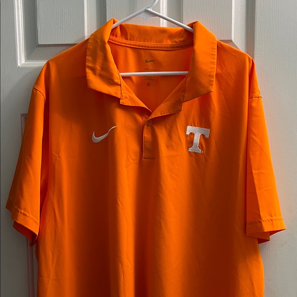 Nike Men's Vibrant Orange Polo Shirt